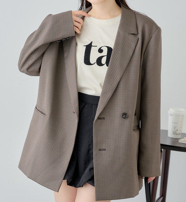  「【SNS総再生回数400万回突破！セットアップ対応】オーバーダブルジャケット」|テーラードジャケット|