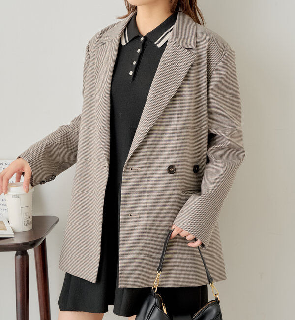  「【SNS総再生回数400万回突破！セットアップ対応】オーバーダブルジャケット」|テーラードジャケット|