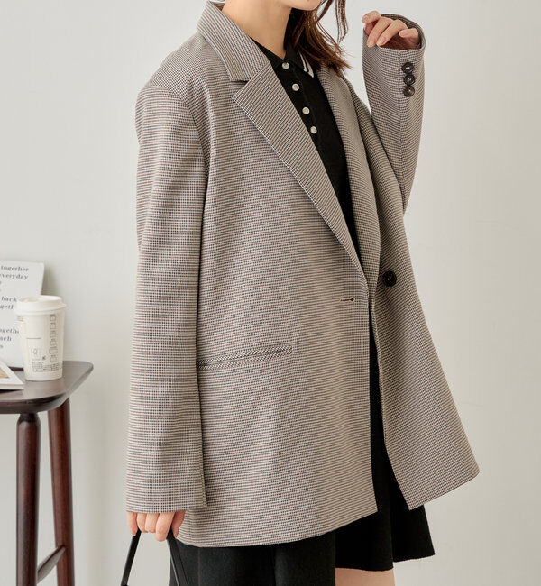  「【SNS総再生回数400万回突破！セットアップ対応】オーバーダブルジャケット」|テーラードジャケット|