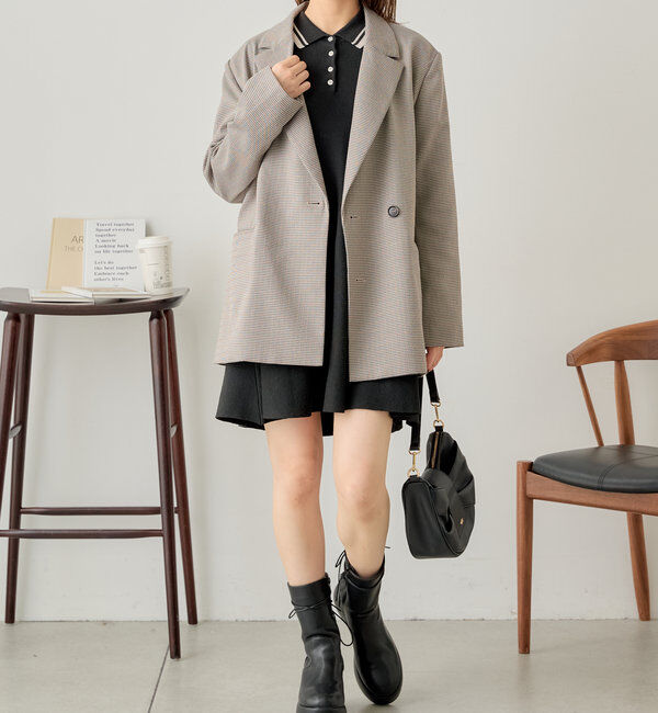  「【SNS総再生回数400万回突破！セットアップ対応】オーバーダブルジャケット」|テーラードジャケット|