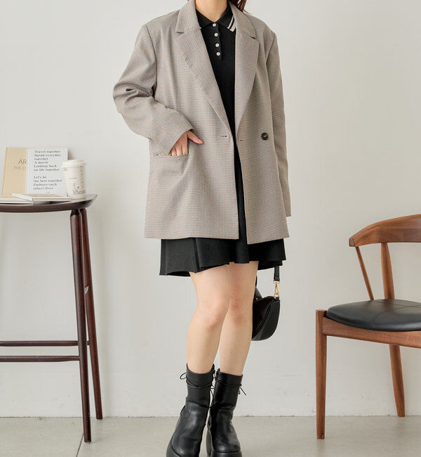  「【SNS総再生回数400万回突破！セットアップ対応】オーバーダブルジャケット」|テーラードジャケット|