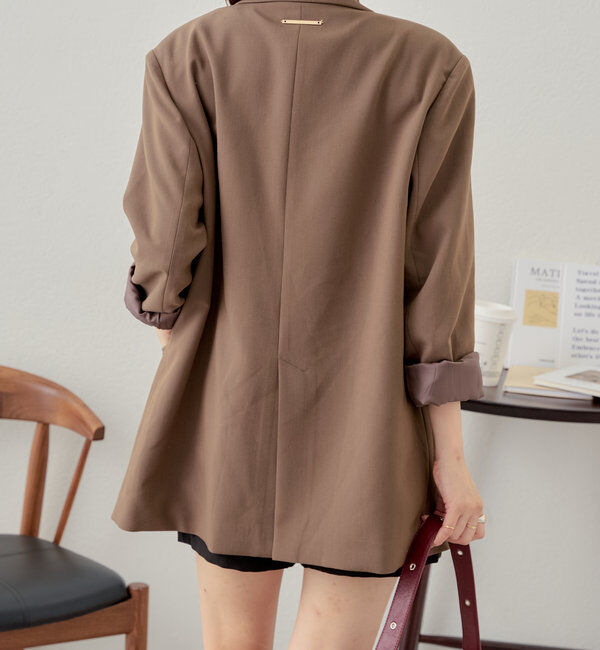  「【SNS総再生回数400万回突破！セットアップ対応】オーバーダブルジャケット」|テーラードジャケット|