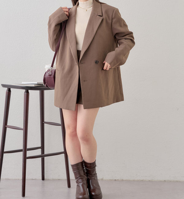  「【SNS総再生回数400万回突破！セットアップ対応】オーバーダブルジャケット」|テーラードジャケット|