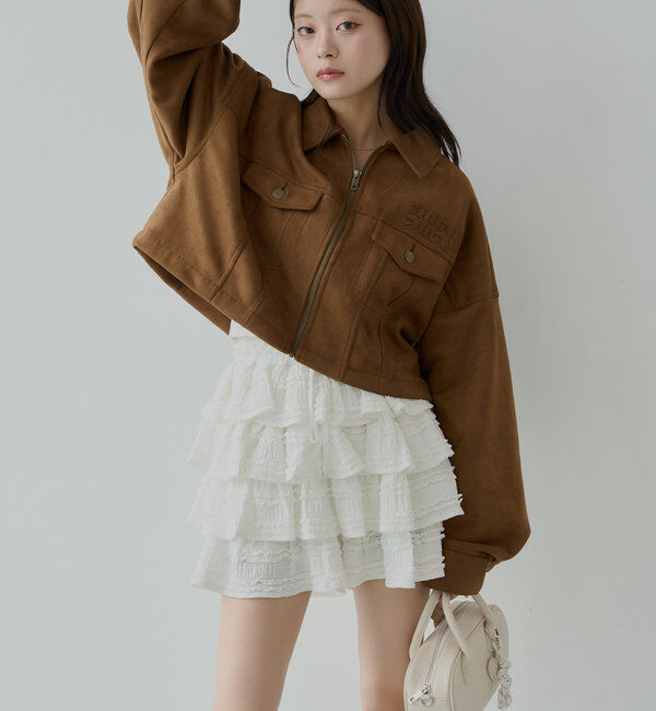  「レースティアードショートパンツ」|チノ|