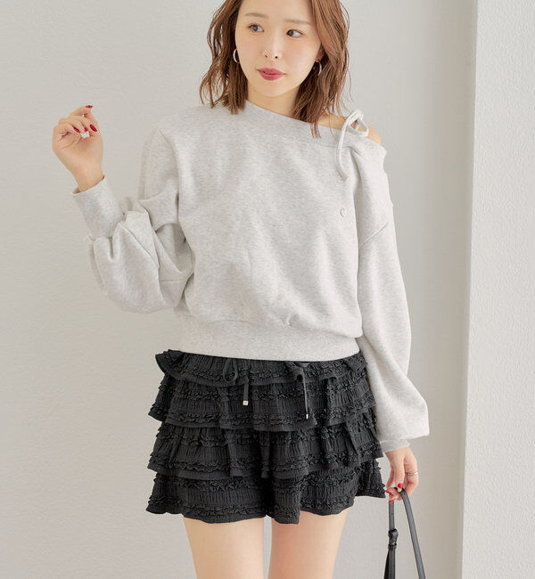  「レースティアードショートパンツ」|チノ|