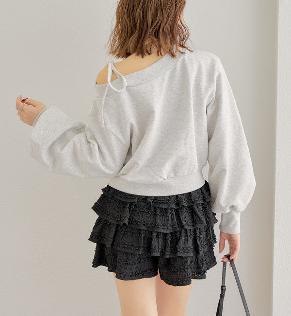  「レースティアードショートパンツ」|チノ|