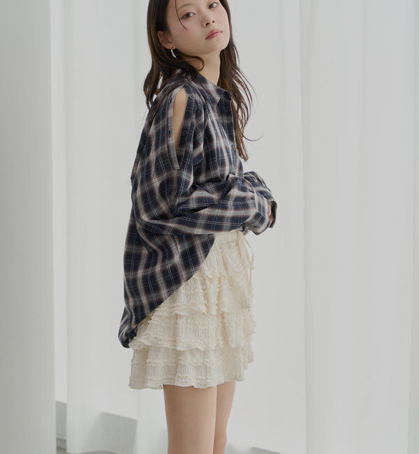  「レースティアードショートパンツ」|チノ|