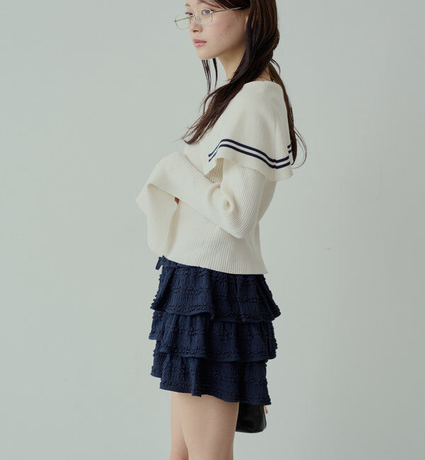  「レースティアードショートパンツ」|チノ|