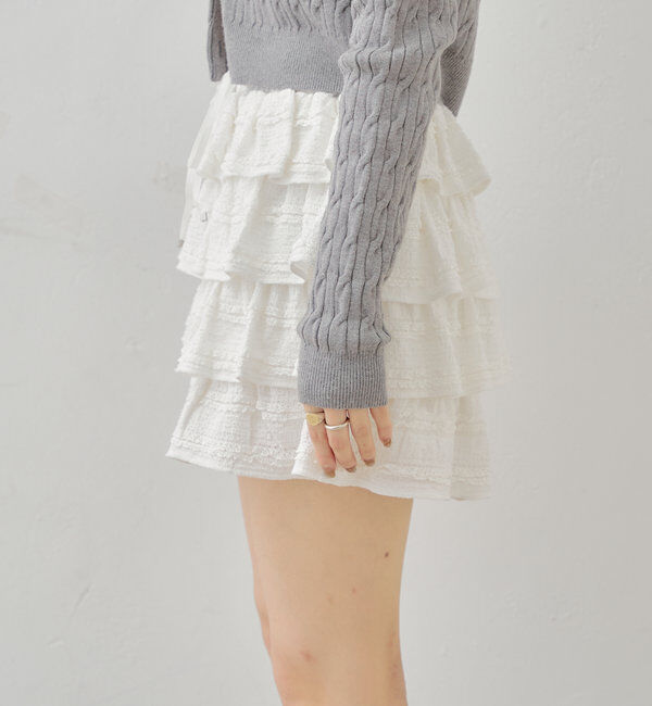  「レースティアードショートパンツ」|チノ|