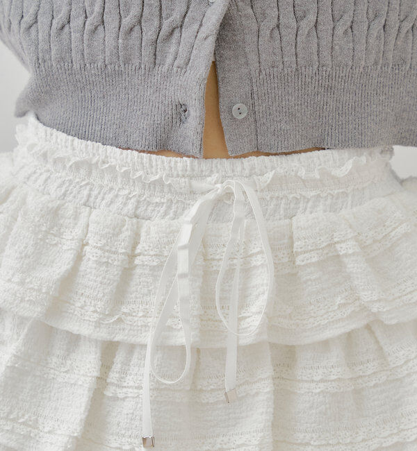  「レースティアードショートパンツ」|チノ|