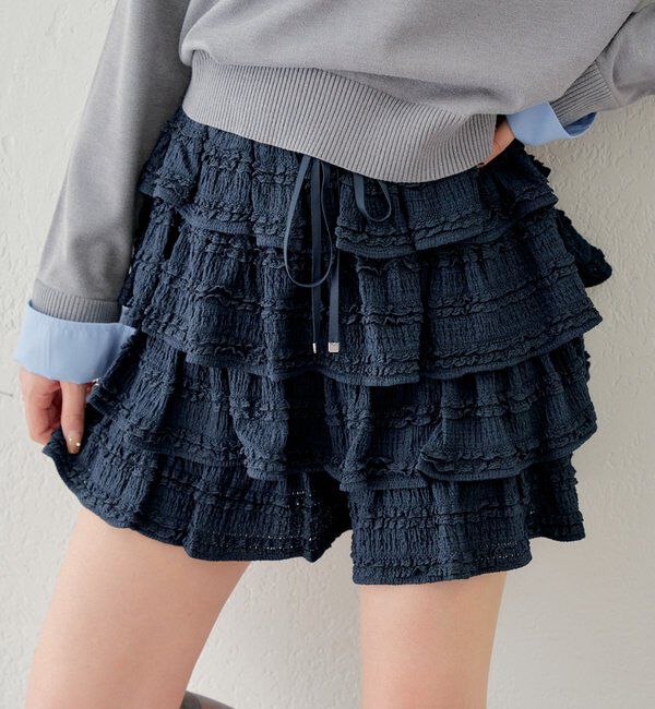  「レースティアードショートパンツ」|チノ|