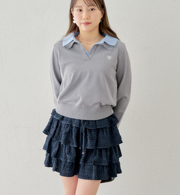  「レースティアードショートパンツ」|チノ|