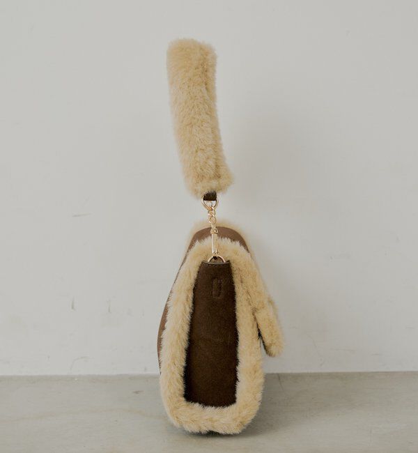  「ファーハンドルフラップバッグ」|ショルダー・メッセンジャー|