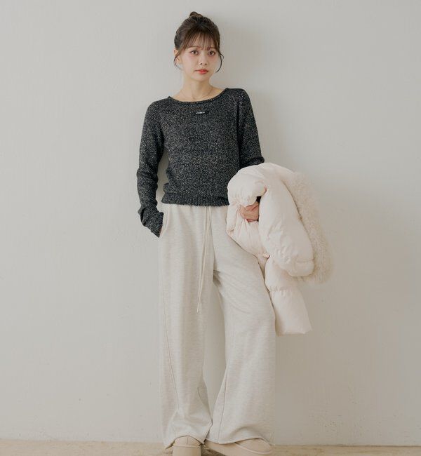  「ラメシアーコンパクトニット」|ニット・セーター|