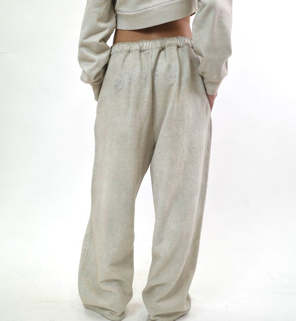  「【SLOPPY/スロッピー】ラインストーン裏毛スウェットパンツ」|チノ|
