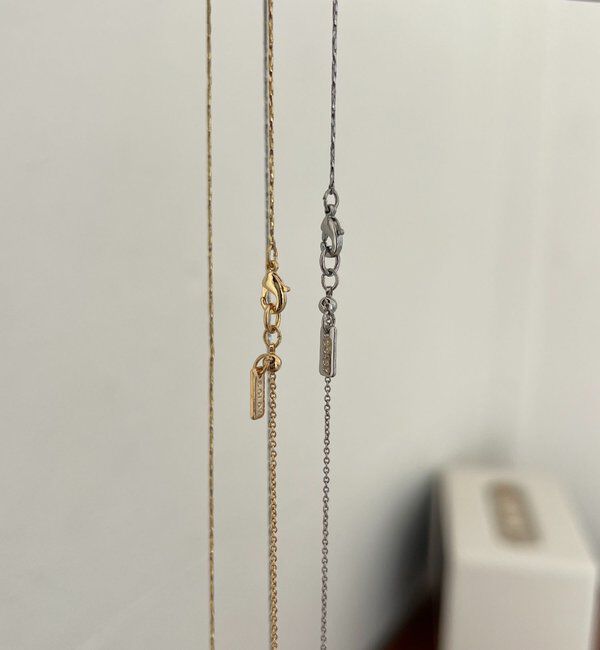  「〈GOLDY/ゴールディ〉ツイストチェーンスキンネックレス」|リング|