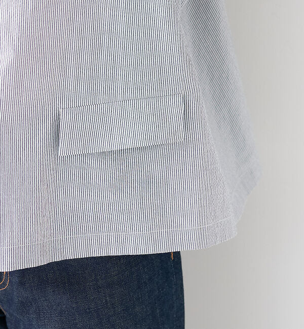 collex「＜手洗い可＞ウェーブストライプブラウス」|シャツ・ブラウス|