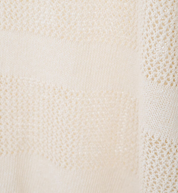 collex「レーシーボーダーVネックカーディガン」|カーディガン|