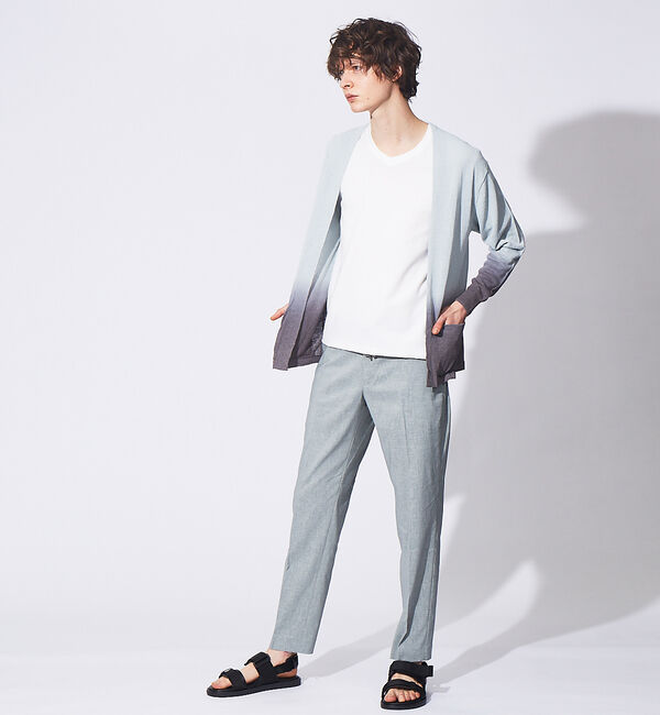 ABAHOUSE「【FLEX COOL】超接触冷感 スムースVネック Tシャツ」|Tシャツ・カットソー|