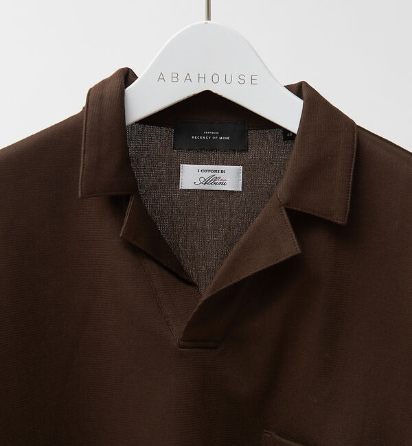ABAHOUSE「ALBINI オープンカラー ポロシャツ」|ポロシャツ|