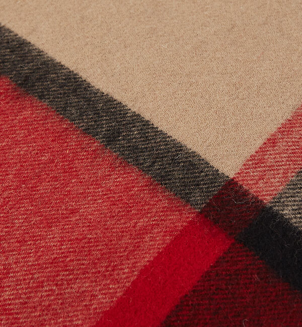 ABAHOUSE「【TWEED MILL/ツイードミル】ラムウールチェック柄ストール/ユニセックス」|マフラー|