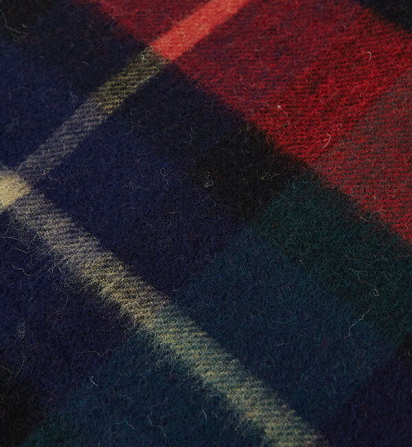 ABAHOUSE「【TWEED MILL/ツイードミル】ラムウールチェック柄ストール/ユニセックス」|マフラー|
