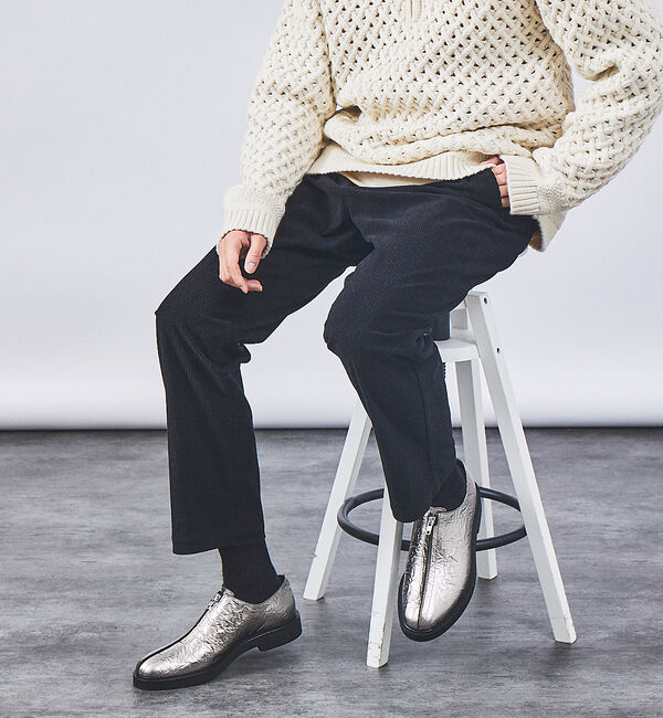 alfredoBANNISTER「センター ジップ パターン レザーシューズ」|その他|