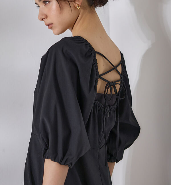 Rouge vif「パフスリーブワンピース」|ワンピース|