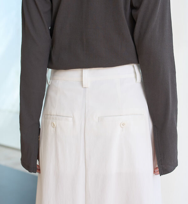 Rouge vif「タックフレアマキシスカート」|スカート|