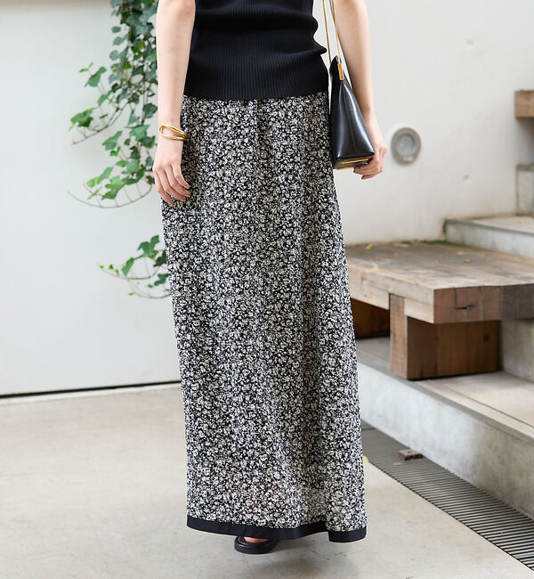 Rouge vif「ストレッチサッカープリントスカート」|スカート|