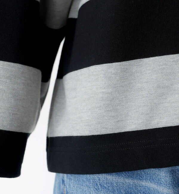 Rouge vif「【PARROTT CANVAS/パロットキャンバス】クロップド ワイド ラガーシ」|Tシャツ・カットソー|