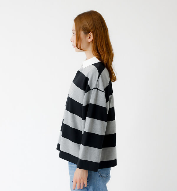 Rouge vif「【PARROTT CANVAS/パロットキャンバス】クロップド ワイド ラガーシ」|Tシャツ・カットソー|