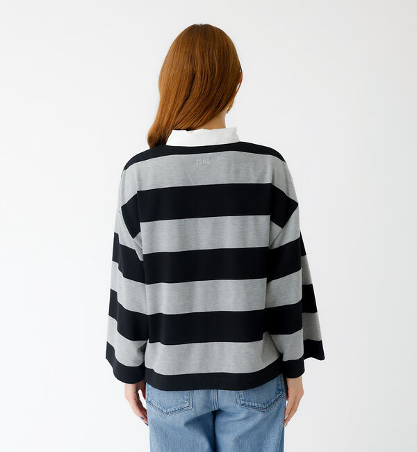 Rouge vif「【PARROTT CANVAS/パロットキャンバス】クロップド ワイド ラガーシ」|Tシャツ・カットソー|