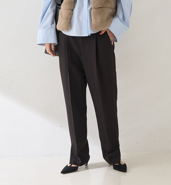 Rouge vif「【セットアップ2点セット】ダブルクロス ジレ&times;パンツ」|ダウンベスト・ベスト|