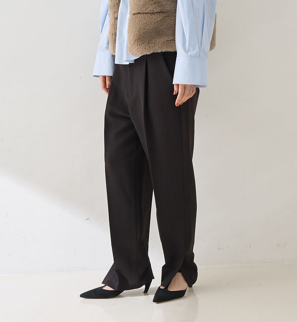 Rouge vif「【セットアップ2点セット】ダブルクロス ジレ&times;パンツ」|ダウンベスト・ベスト|