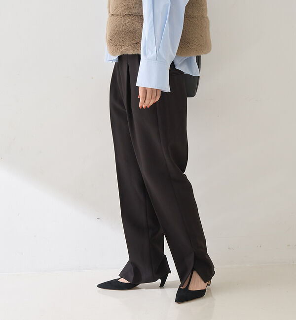 Rouge vif「【セットアップ2点セット】ダブルクロス ジレ&times;パンツ」|ダウンベスト・ベスト|