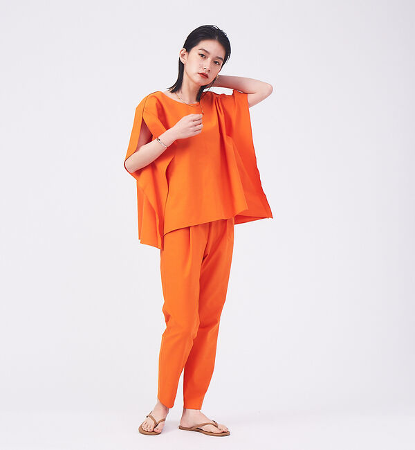 qualite「【新色登場】【セットアップ対応】コットンリネン2WAYストレッチタックパンツ」|その他|