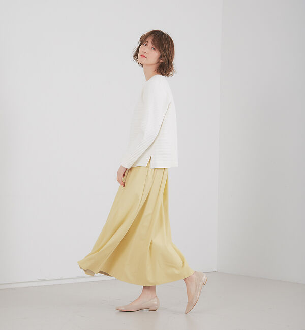 abahouse mavie「フェイクレザーフレアスカート」|スカート|