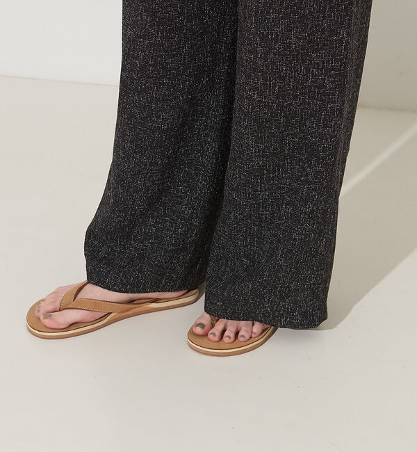 NOMINE「【セットアップ対応】 サマーツイードワイドパンツ」|スラックス|