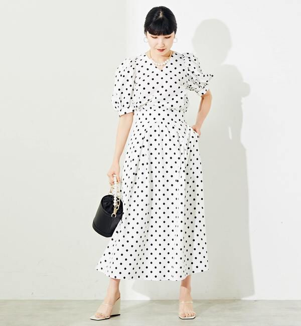  「パール&チェーンハンドルバケツバッグ」|ハンドバッグ|