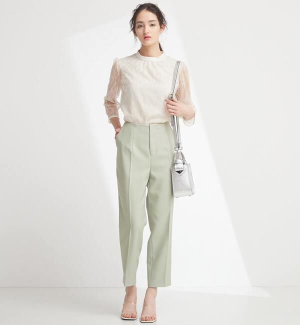 TIARA「レースハイネックブラウス」|シャツ・ブラウス|