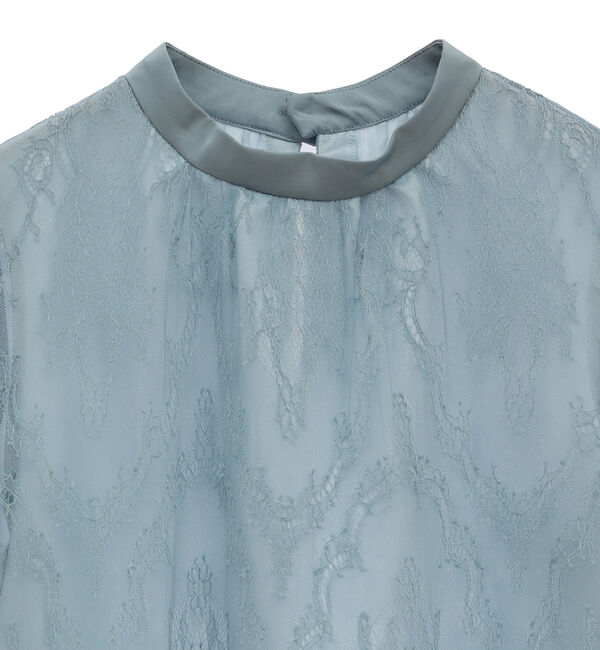 TIARA「レースハイネックブラウス」|シャツ・ブラウス|