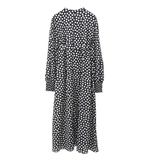 TIARA「ランダムスクエアプリントワンピース」|ワンピース|