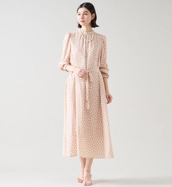 TIARA「ランダムスクエアプリントワンピース」|ワンピース|