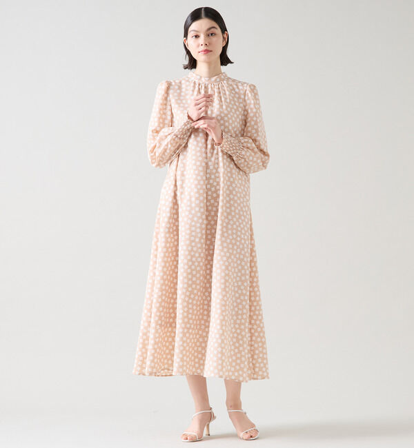 TIARA「ランダムスクエアプリントワンピース」|ワンピース|