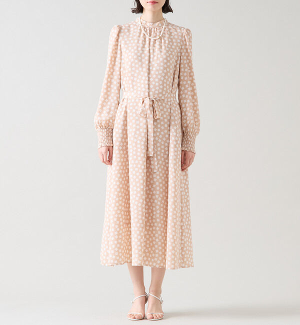 TIARA「ランダムスクエアプリントワンピース」|ワンピース|