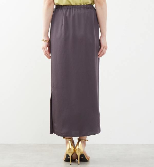 Soffitto「《定番》ウエストオールゴムサテンスカート」|スカート|