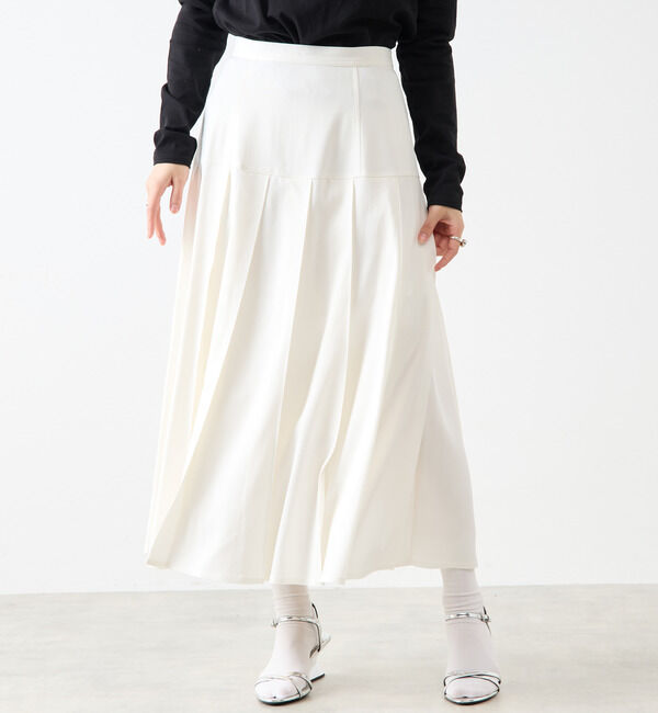 Soffitto「タックプリーツスカート」|スカート|ホワイト