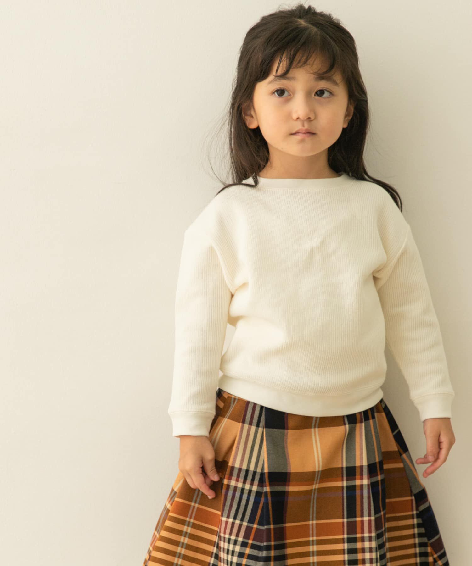 URBAN RESEARCH DOORS「『親子リンク』WフェイスロングスリーブTシャツ(KIDS)」|その他|オフホワイト