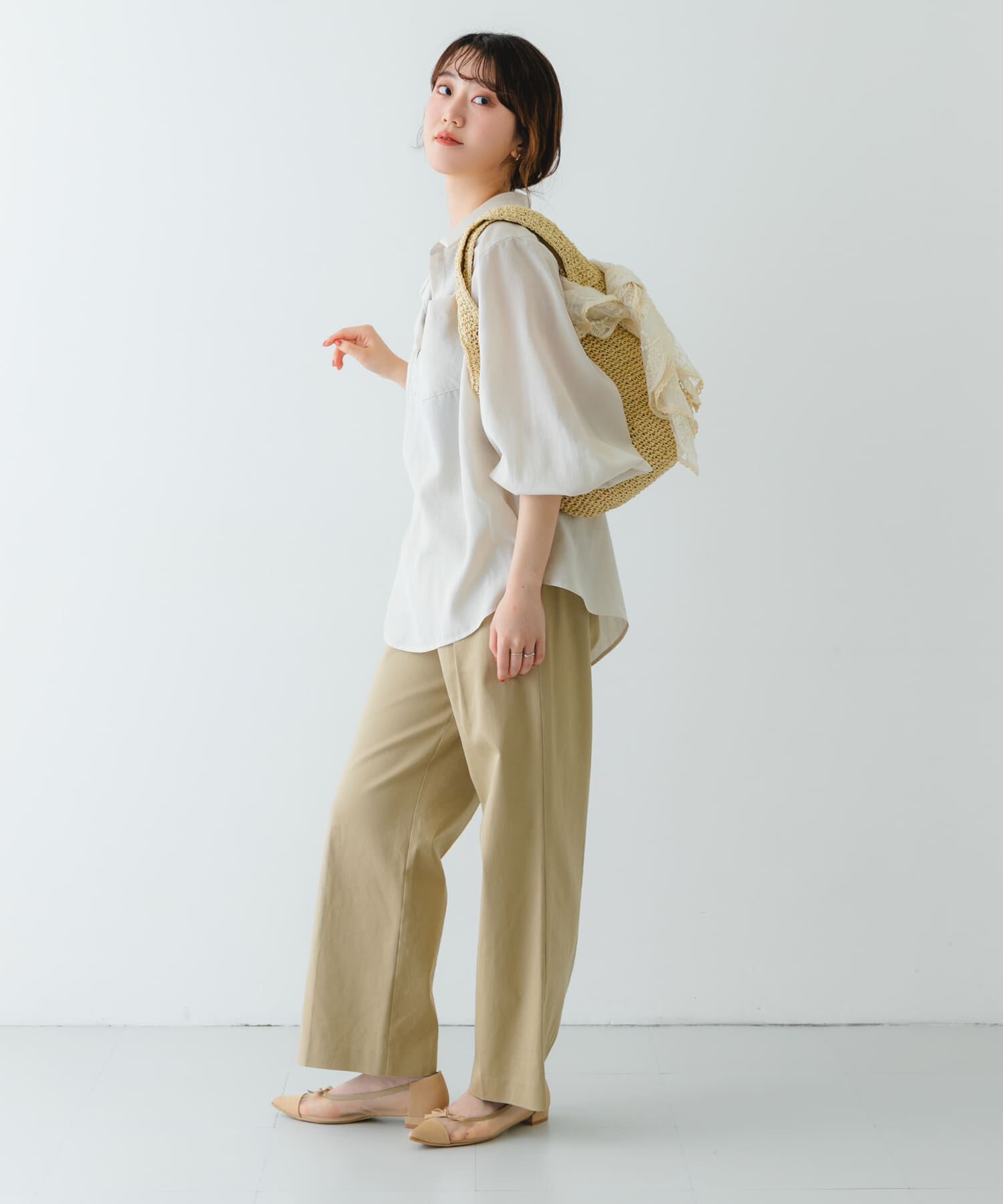 RODE SKO「コマ編みペーパートートバッグ」|トートバッグ|